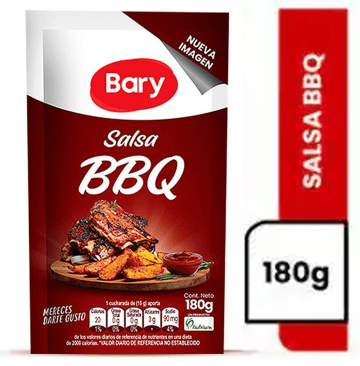 SALSA BBQ BARY DOYPACK SIN VALVULA 180 GRS