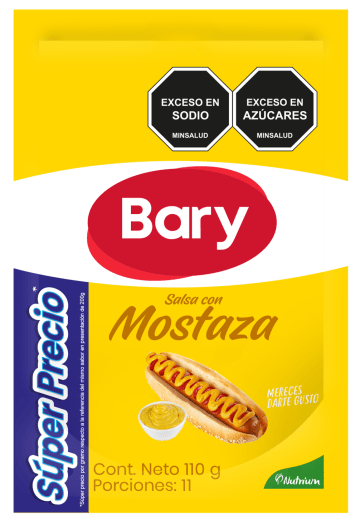 MOSTAZA BARY DOYPACK SIN VALVULA 110 GRS x 24