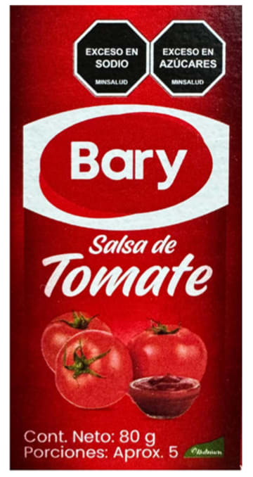SALSA TOMATE BARY 80 GRS x 12 SOBRES