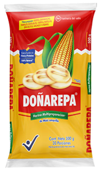 PRECOCIDO DE MAIZ DOÑAREPA AMARILLA 500 GRS x 24