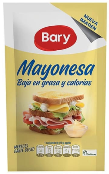 MAYONESA BARY DOYPACK SIN VALVULA 110 GRS