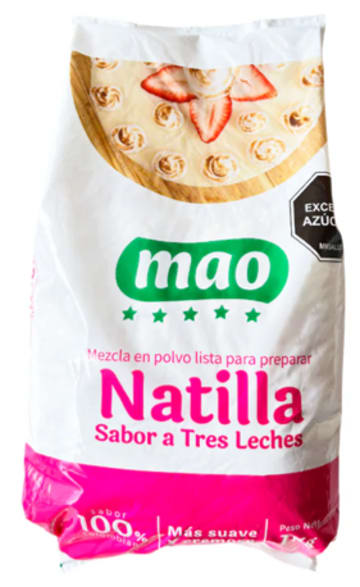 NATILLA MAO TRES LECHES BOLSA 1000 GRS x 25