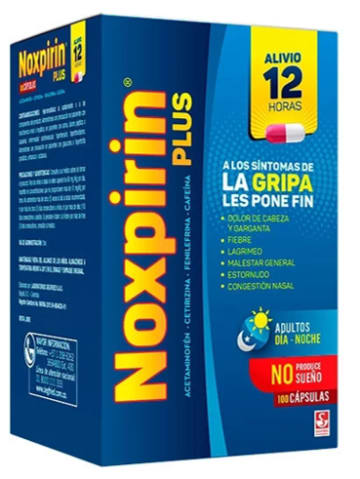 NOXPIRIN PLUS GRIPA x 100 CAPSULAS (PLEGADIZA)