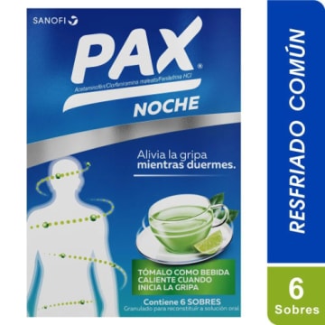 PAX CALIENTE NOCHE LIMON x 6 SOBRES (PLEGADIZA)