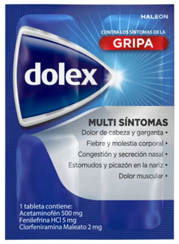 DOLEX GRIPA DISPLAY x 10 TABLETAS (BAG)