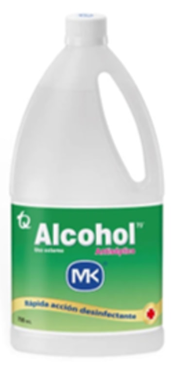 ALCOHOL ANTISEPTICO MK 700 ML x 6 UNIDADES
