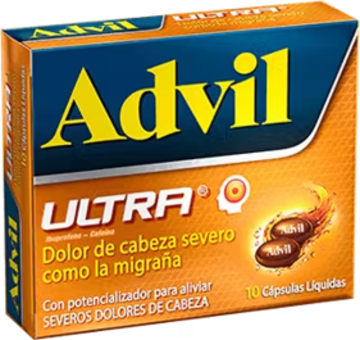 ADVIL ULTRA x 10 CAPSULAS (PLEGADIZA)