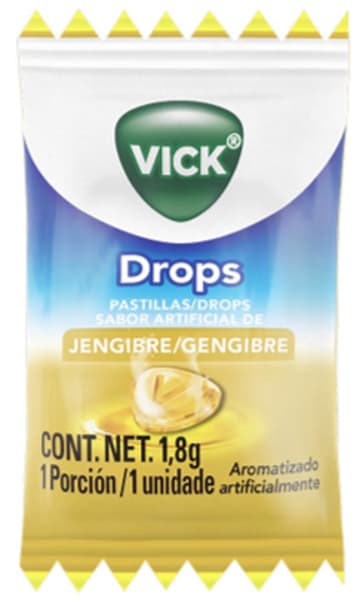 PASTILLAS VICK DROPS x 25 PASTILLAS (BAG)