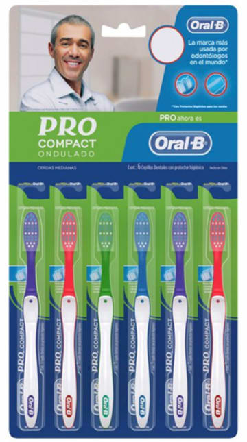 CEPILLO DENTAL PRO COMPACT TIRA x 6 UNDS