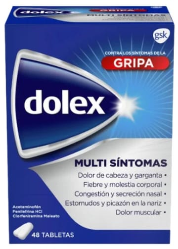 DOLEX GRIPA DISPLAY x 48 TABLETAS (PLEGADIZA)