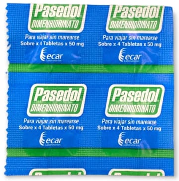 PASEDOL ANTIMAREOS x 20 TABLETAS (BAG)