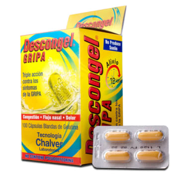 DESCONGEL GRIPA x 100 CAPSULAS BLANDAS (PLEGADIZA)