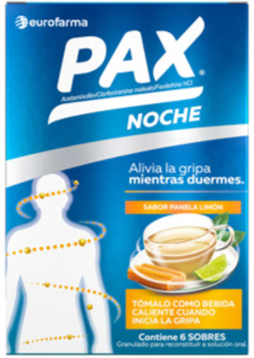 PAX CALIENTE NOCHE PANELA LIMON x 6 SOBRES (PLEGADIZA)