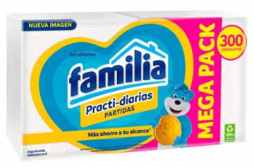 SERVILLETA FAMILIA PRACTIDIARIA 300 UND PARTIDAS