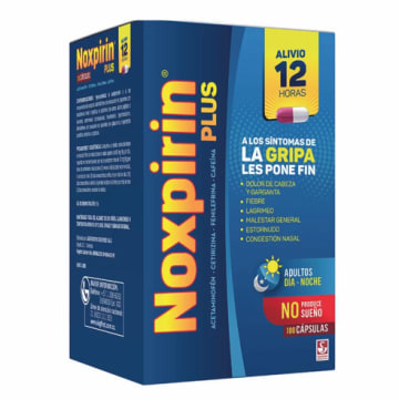NOXPIRIN PLUS GRIPA x 120 CAPSULAS (PLEGADIZA)