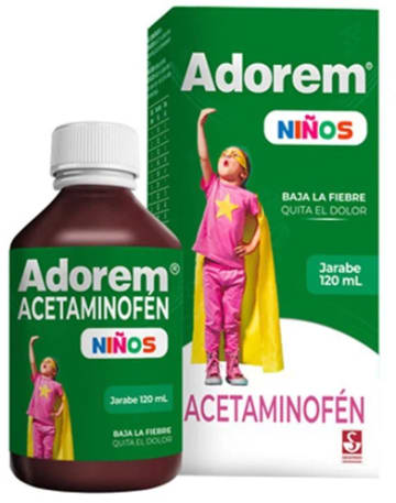 ACETAMINOFEN NIÑOS JARABE ADOREM FRASCO 120 ML