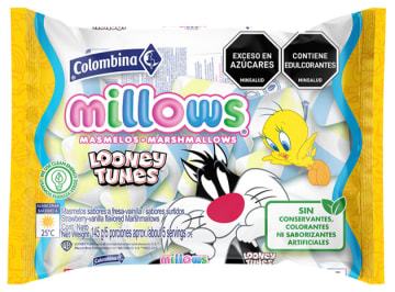 MASMELOS MILLOWS LOONEY TOONS EI 50 UNDS x 8