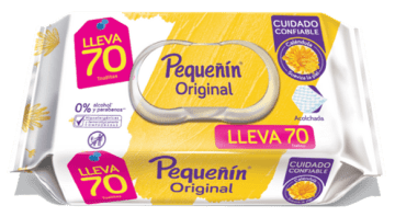 TOALLITAS PEQUEÑIN ALMENDRAS 70 UNDS x 24
