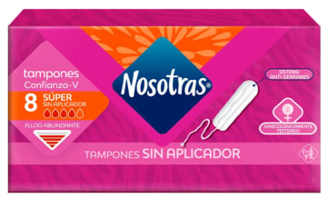 TAMPONES NOSOTRAS DIGITAL SUPER PLEGADIZA 8 UNDS x 12