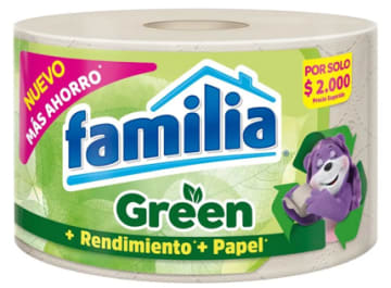 PAPEL FAMILIA GREEN TRIPLE HOJA 1 ROLLO x 48