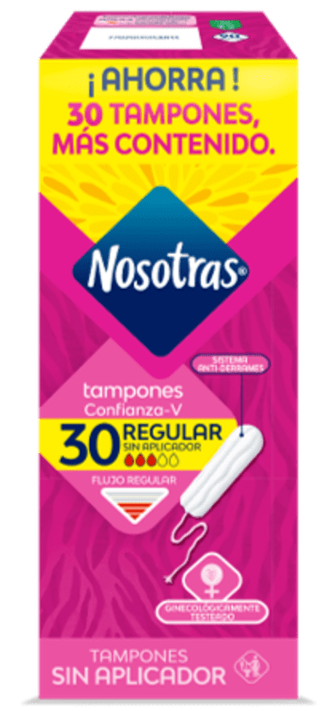TAMPONES NOSOTRAS DIGITAL REGULAR PLEGADIZA 30 UND