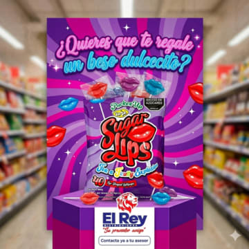 CHUPETA SUGAR LIPS LABIOS GRANDES 40 UNDS
