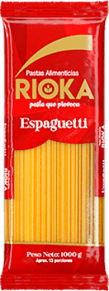 PASTA RIOKA SPAGUETTI 1000 GRS