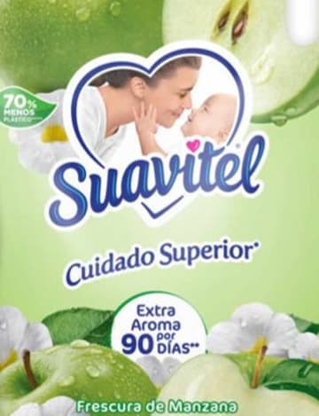SUAVIZANTE SUAVITEL SUPERIOR MANZANA 180 ML x 56