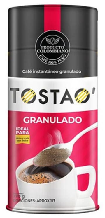 CAFE TOSTAO INSTANTANEO GRANULADO FRASCO 170 GRS