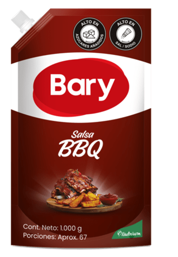 SALSA BBQ BARY DOYPACK CON VALVULA 1000 GRS x 12