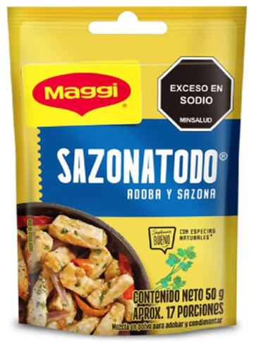SAZONATODO MAGGI SIN COLOR 50 GRAMOS x 45 SOBRES