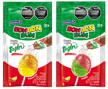 CHUPETA BONBONBUM COLOMBINA TAJIN 12 UNDS x 12 RISTRAS