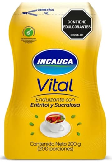 ENDULZANTE INCAUCA SUCRALOSA DOYPACK 200 GRS x 12 UNDS