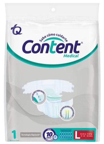 CONTENT PAÑAL INCONTINENCIA GRANDE (L) DROGUERIA (UND)