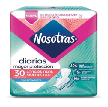 PROTECTOR NOSOTRAS LARGOS ALAS MULTI 30 UNDS