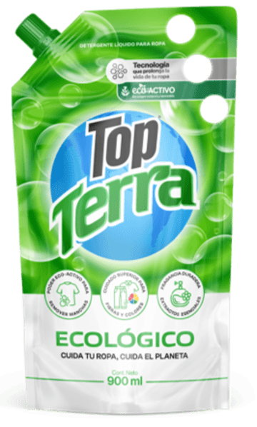 DETERGENTE LIQUIDO TOP TERRA DOYPACK 900 ML x 12