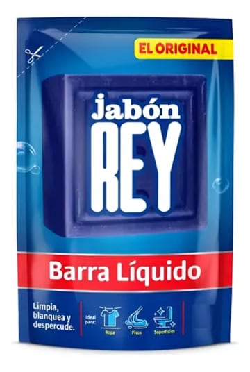 JABON EN BARRA LIQUIDO REY DOYPACK CON VALVULA 400 ML