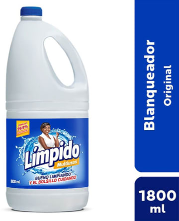 BLANQUEADOR LIMPIDO REGULAR FRASCO 1800 ML x 6