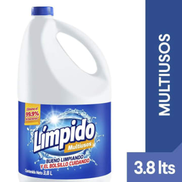 BLANQUEADOR LIMPIDO REGULAR GARRAFA 3800 ML