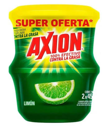 LAVAPLATOS AXION COCA LIMON 425 GRS x 2 $ESPECIAL