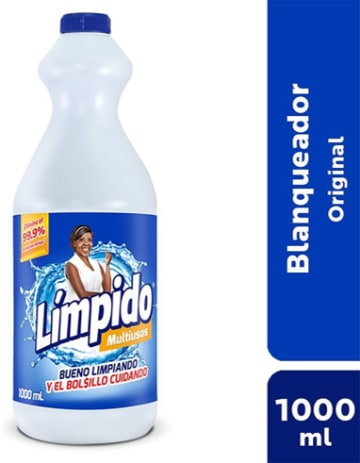 BLANQUEADOR LIMPIDO REGULAR FRASCO 930 ML x 12