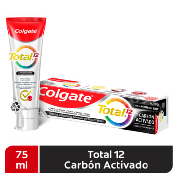 CREMA DENTAL COLGATE TOTAL CARBON ACTIVADO 75 ML x 72