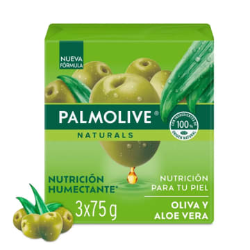 JABON PALMOLIVE ALOE OLIVA 75 GRS x 3 $ESPECIAL
