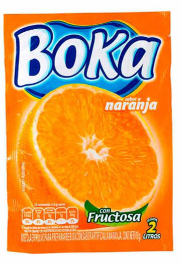 REFRESCO BOKA 2 LTS NARANJA 10 SOBRES