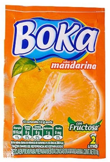 REFRESCO BOKA 2 LTS MANDARINA 10 SOBRES x 24 DPL