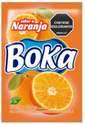 REFRESCO BOKA 2 LTS NARANJA 12 SOBRES x 24 DPL