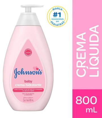 CREMA JOHNSON BABY ORIGINAL HIDRATANTE ROSA 800 ML x 12