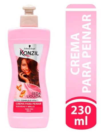 CREMA PARA PEINAR KONZIL SEDA 230 ML x 12 UNDS