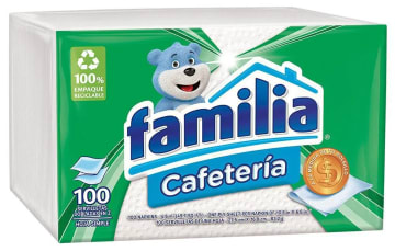 SERVILLETA FAMILIA CAFETERIA 100 UNDS