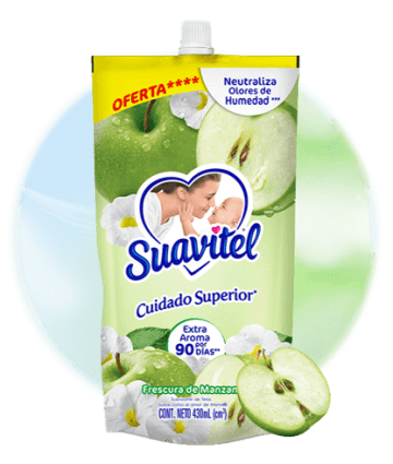 SUAVIZANTE SUAVITEL SUPERIOR MANZANA 430 ML